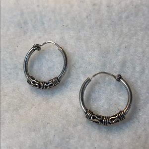 💸 Small Silver-Colored Hoops